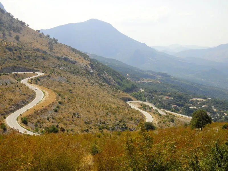 Spannende Bergstrecke bei Ioannina