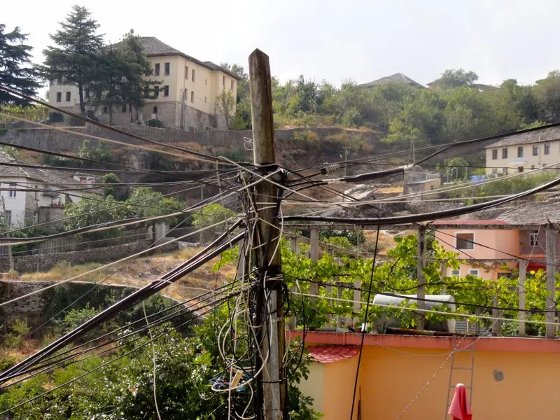 Stromversorgung in Gjirokaster