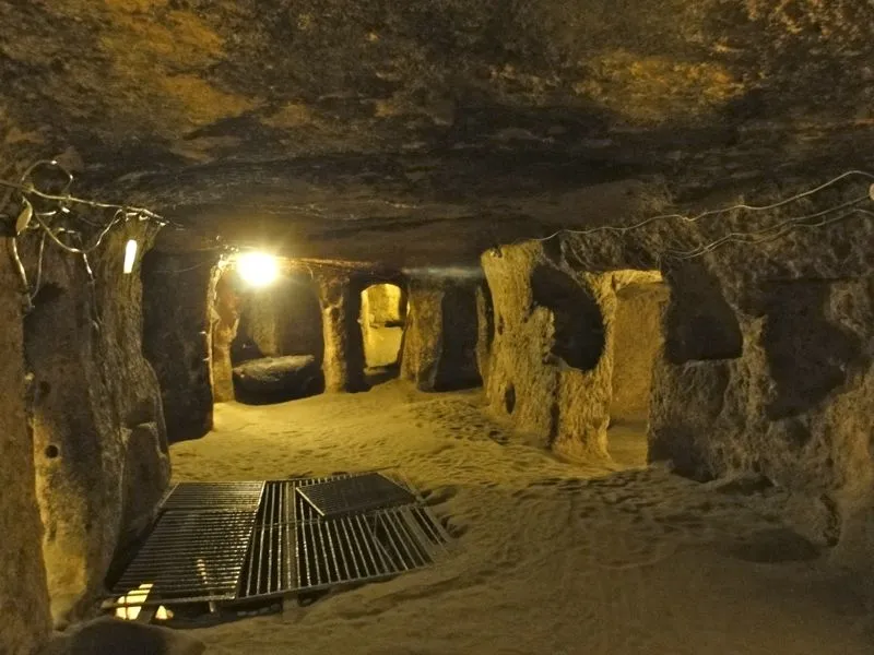 
Untergrund-Siedlungen in Kalymakli, sie dienten den byzanntinischen Christen
als Versteck
