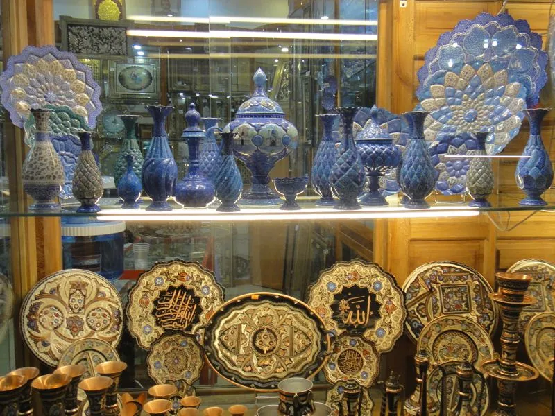 Iranisches Handwerk im Bazar von Esfahan